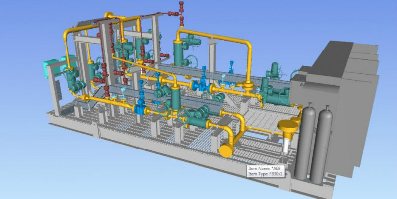 Metering Skid of FPSO Slug Catcher – 3D Modeling & Detailed Engineering 