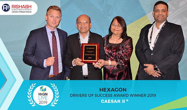 Rishabh Engineering Services Wins Drivers of Success Award Fourth Year in a Row at HxGN LIVE 2019