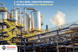 3D modeling using tekla for a process plant structure