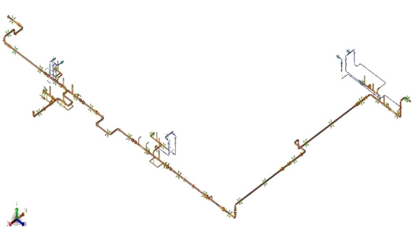 Pipe stress analysis for cryogenic systems